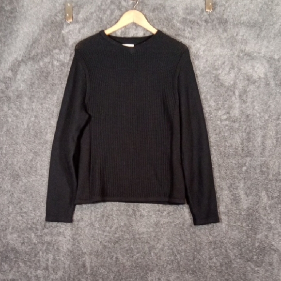 Carbon 2 Colbalt serendipity Black Vneck Sweater Cashmere Blend Mens Small - Picture 3 of 6